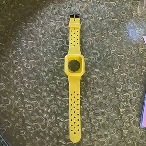 Bright yellow Apple Watch band, like new